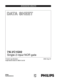 Datasheet  74LVC1G02