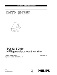 Datasheet  BC850