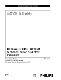 Datasheet  BF245x