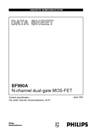 Datasheet  BF990A