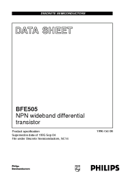 Datasheet  BFE505