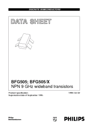 Datasheet  BFG505/X