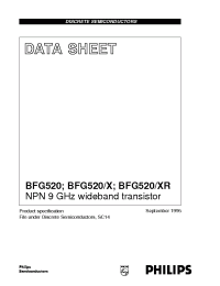 Datasheet  BFG520/X