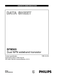 Datasheet  BFM505