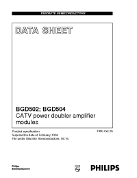 Datasheet  BGD502