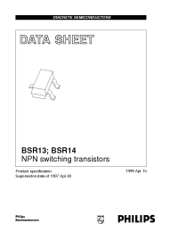 Datasheet  BSR14