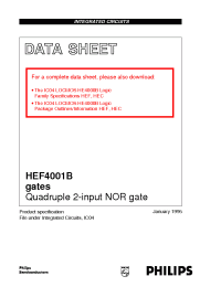 Datasheet  HEF4001B