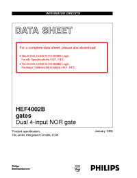 Datasheet  HEF4002B