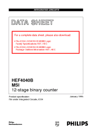 Datasheet  HEF4040B