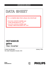 Datasheet  HEF4069UB