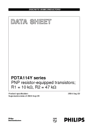 Datasheet  PDTA114Y