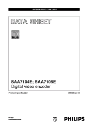 Datasheet  SAA7105E