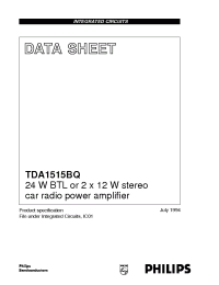 Datasheet  TDA1515BQ