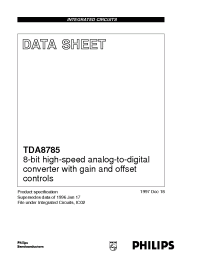 Datasheet  TDA8785