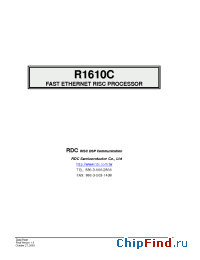 Datasheet  R1610C
