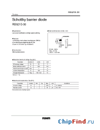 Datasheet  RB521S-30