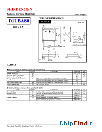 Datasheet  D1UBA80