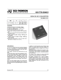 Datasheet  GS1T70-D540/2