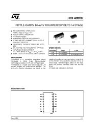 Datasheet  HCF4020B