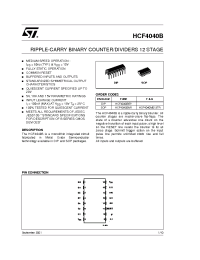 Datasheet  HCF4040B
