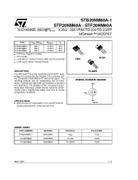 Datasheet  STB20NM60A-1