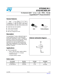 Datasheet  STD2NC45-1