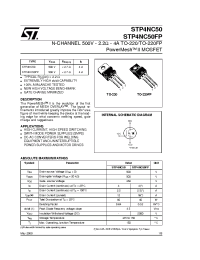 Datasheet  STP4NC50