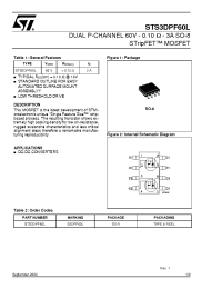 Datasheet  STS3DPF60L