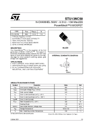 Datasheet  STU13NC50
