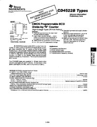 Datasheet  CD4522B