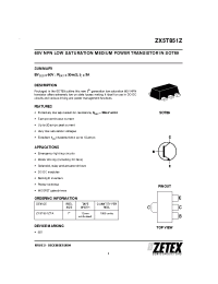 Datasheet  ZX5T851Z