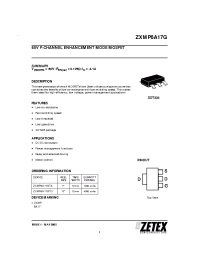 Datasheet  ZXMP6A17G